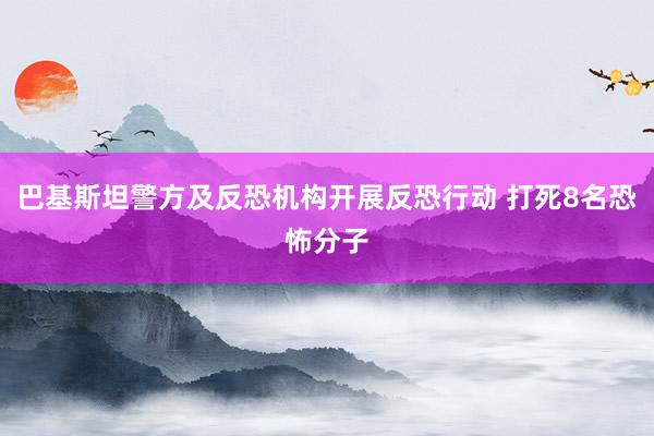 巴基斯坦警方及反恐机构开展反恐行动 打死8名恐怖分子