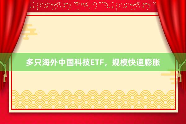 多只海外中国科技ETF，规模快速膨胀