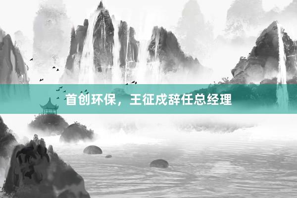 首创环保，王征戍辞任总经理